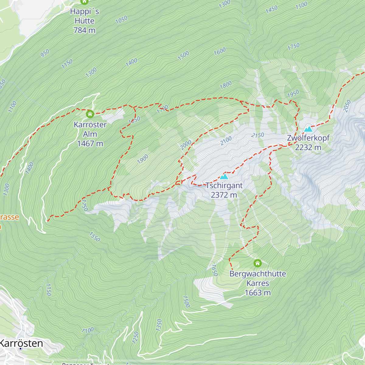 Bergwachthütte map