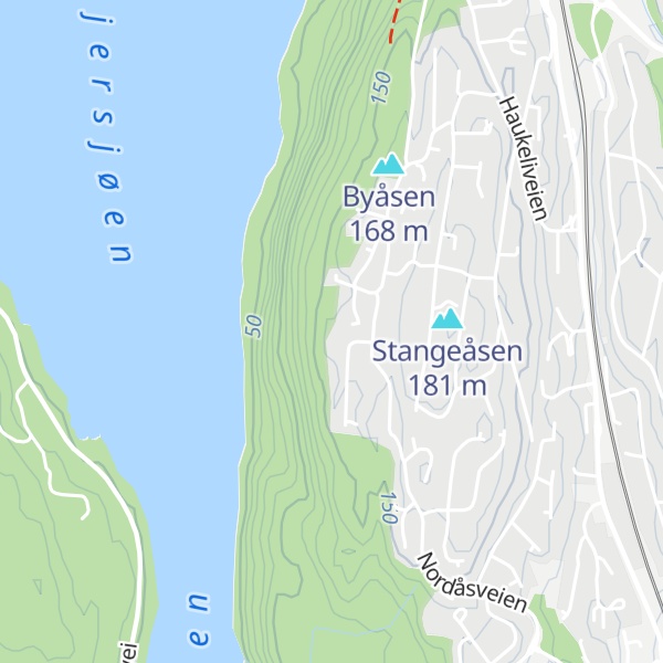 Map of Søndre Gjersjøli