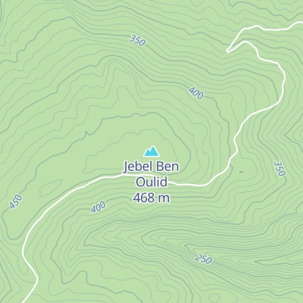 Map of Jebel Ben Oulid