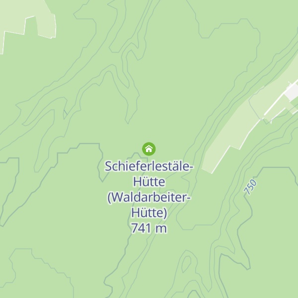 Map of Schieferlestäle-Hütte (Waldarbeiter-Hütte)