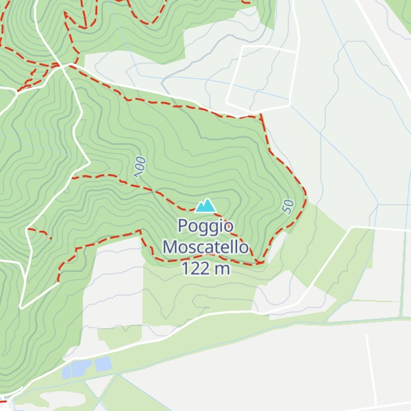 Map of Poggio Moscatello