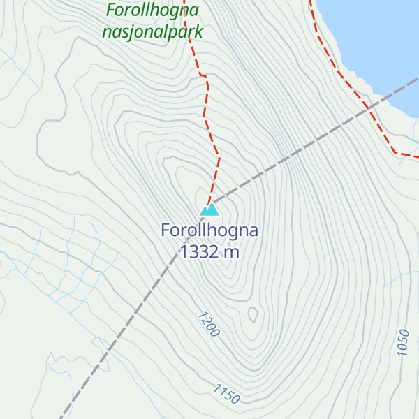 Map of Forollhogna