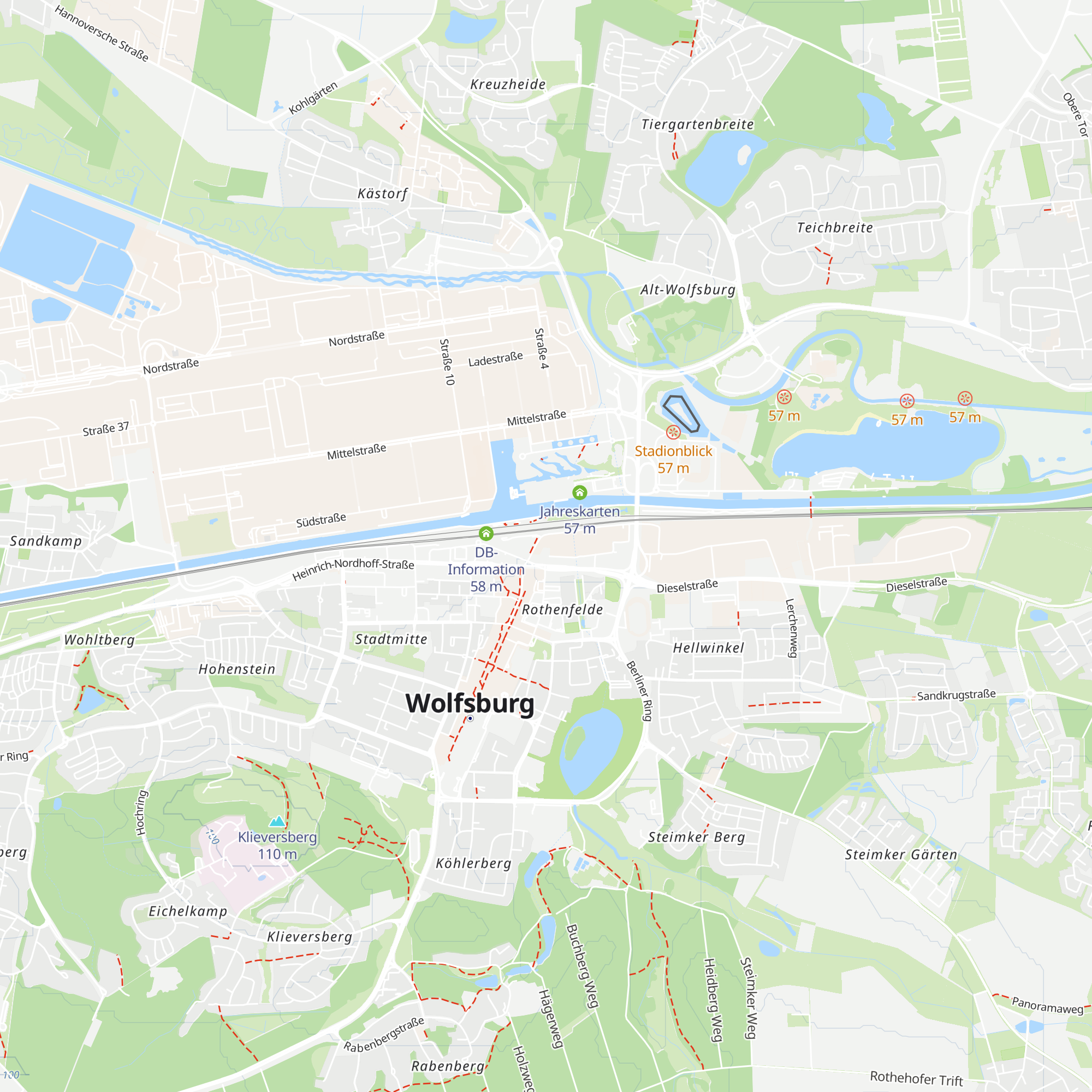 Center-Information map