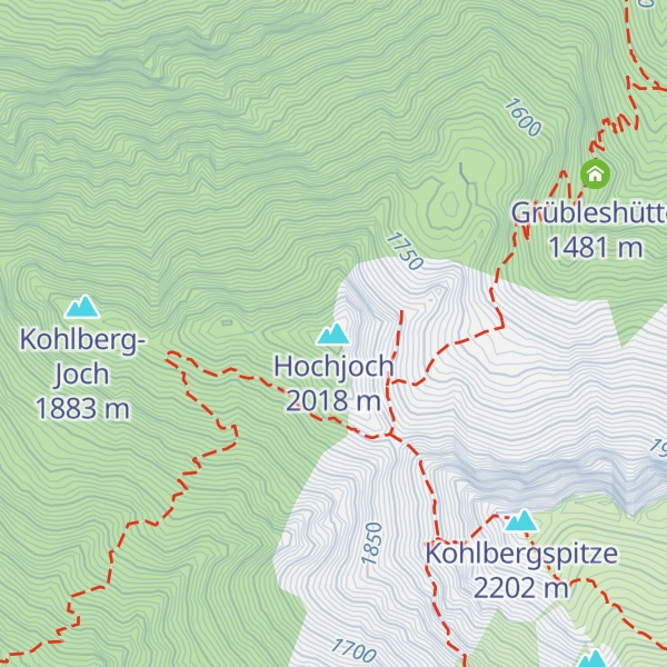 Map of Hochjoch
