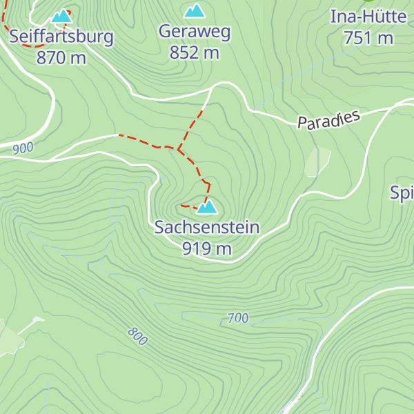 Map of Sachsenstein