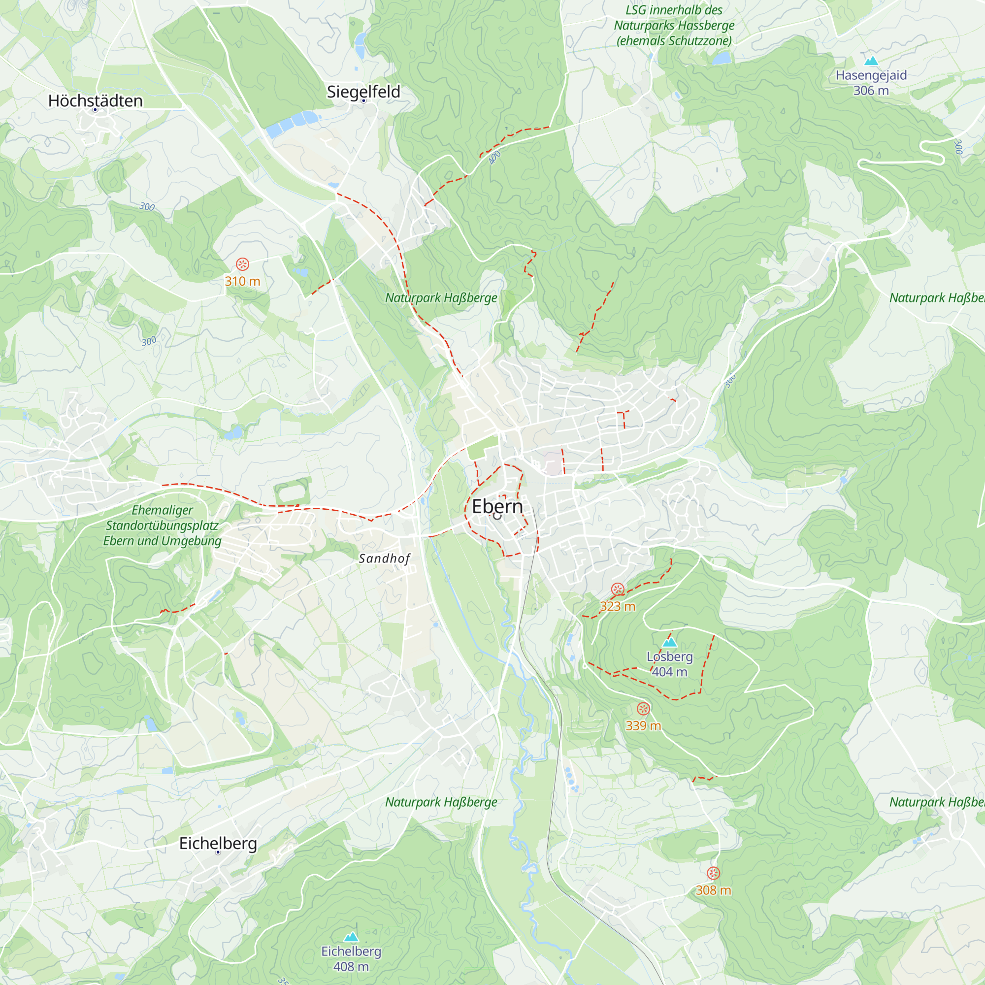 Tourist-Information Ebern map