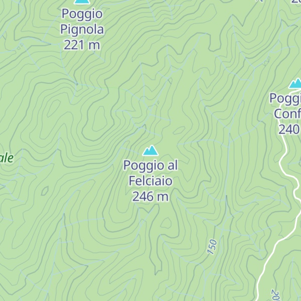 Map of Poggio al Felciaio