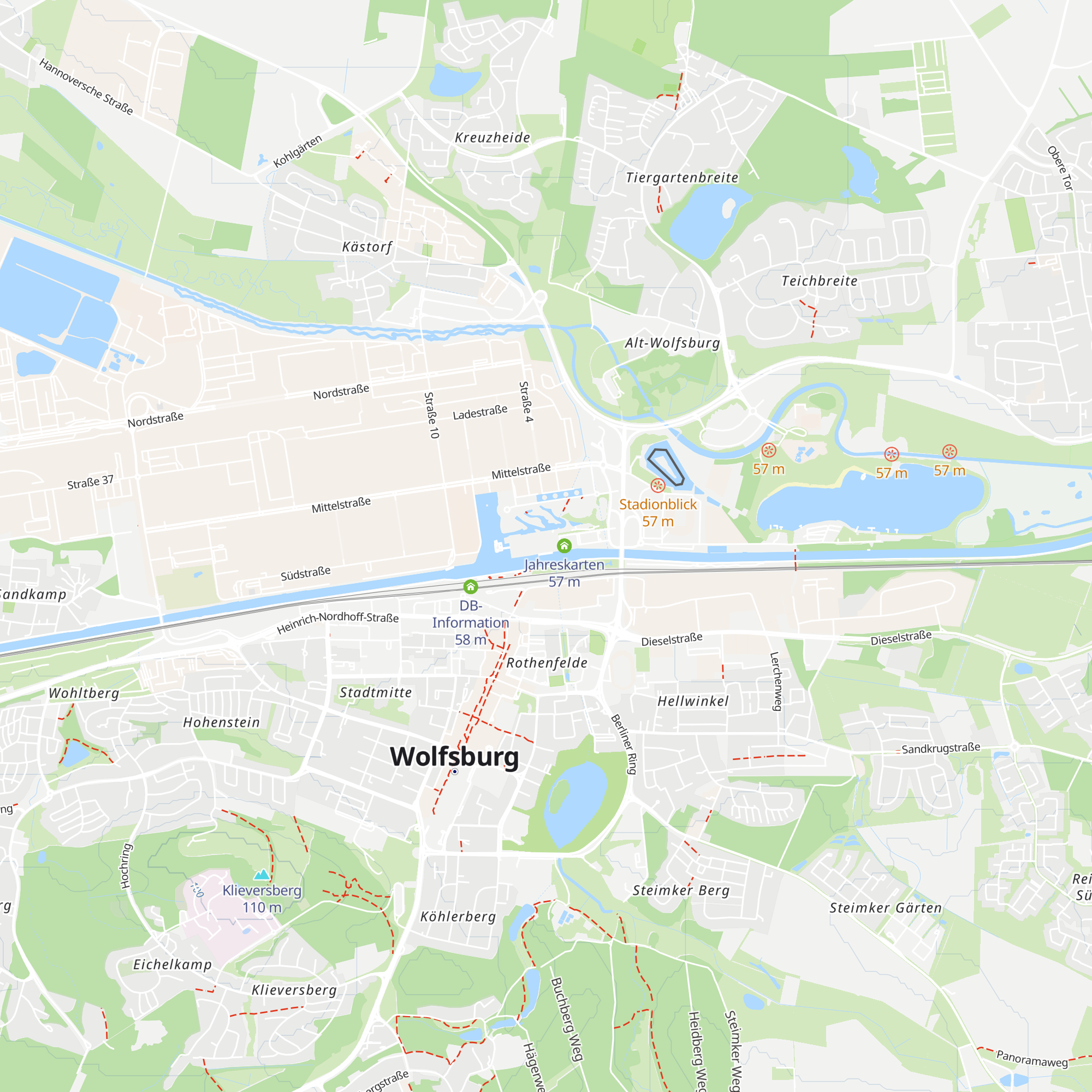 Autostadt Information & Kasse map