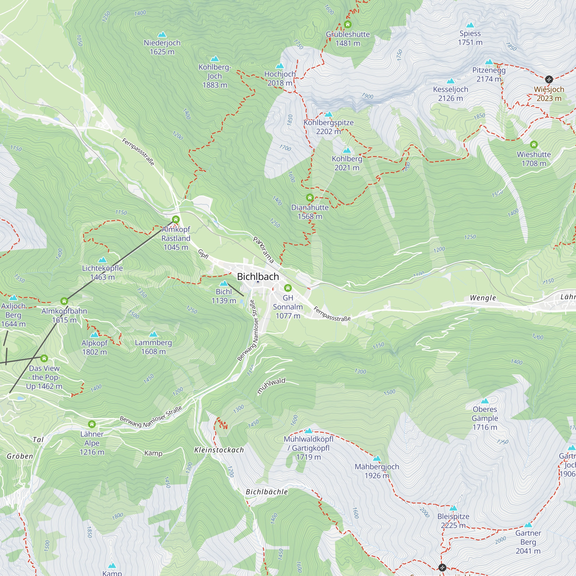 GH Sonnalm map