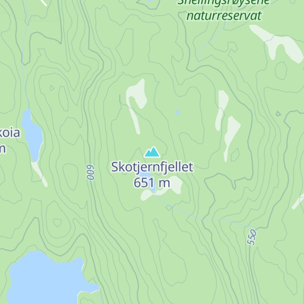 Map of Skotjernfjellet