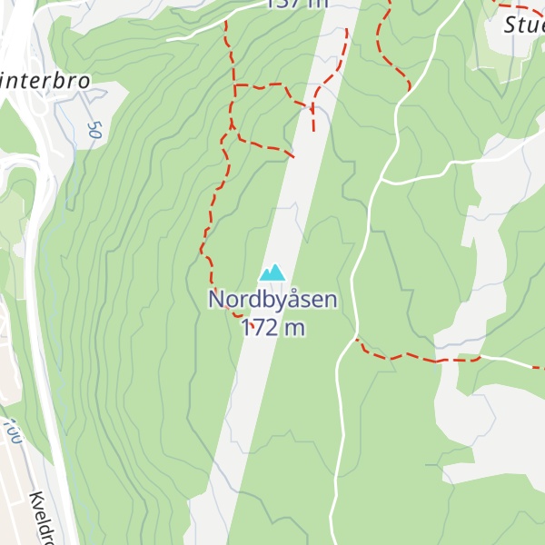 Map of Nordbyåsen