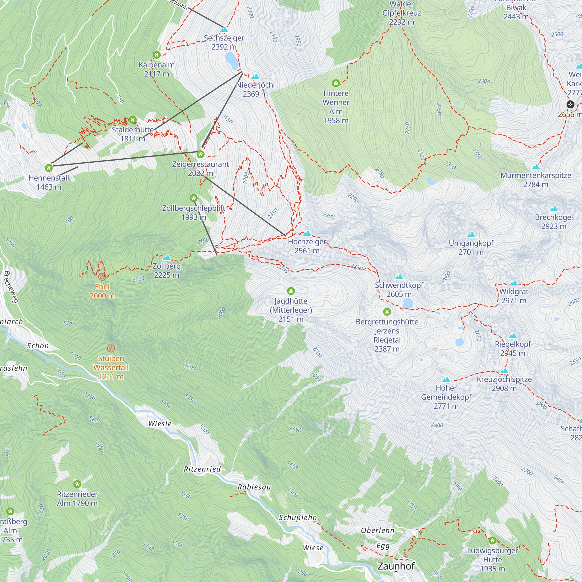 Jagdhütte (Mitterleger) map