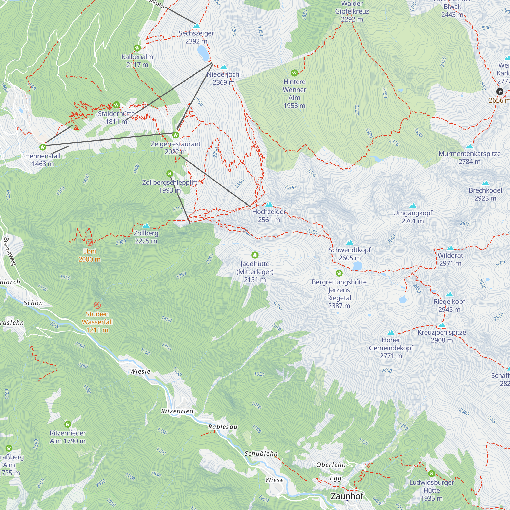 Jagdhütte (Mitterleger) map