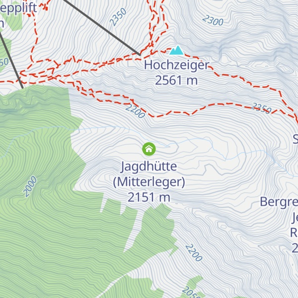 Map of Jagdhütte (Mitterleger)