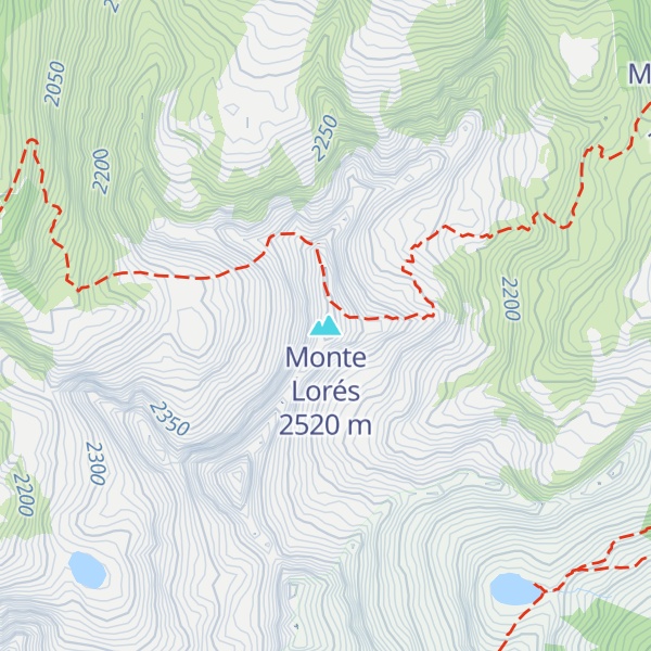 Map of Monte Lorés