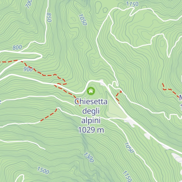 Map of Chiesetta degli alpini