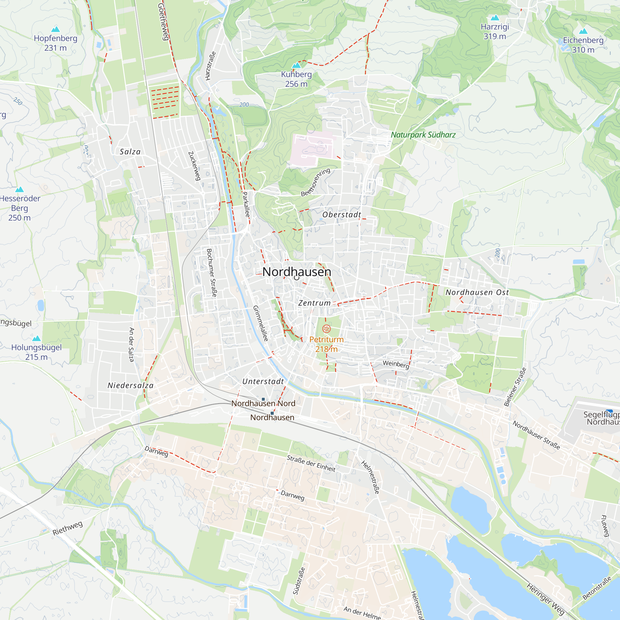 Nordhausen Tourist Information map