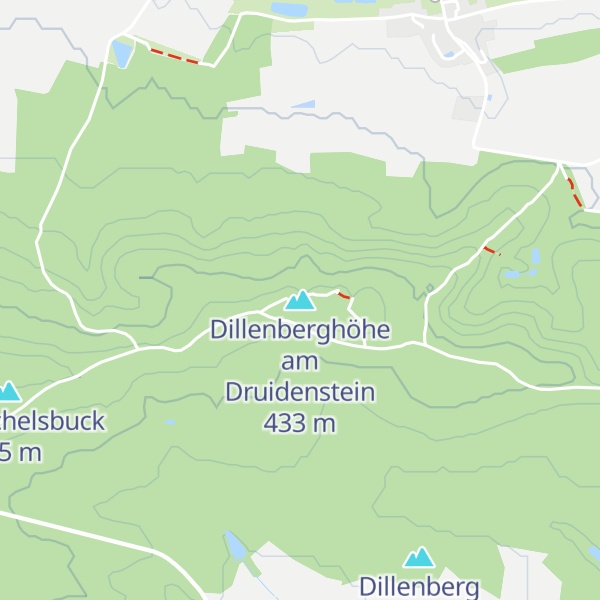 Map of Dillenberghöhe am Druidenstein