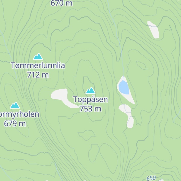 Map of Toppåsen