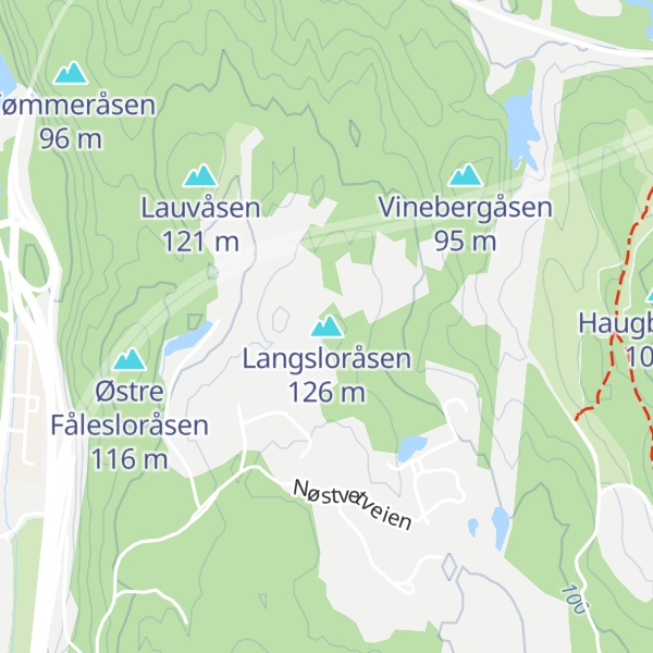 Map of Langsloråsen