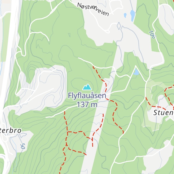 Map of Flyflauåsen