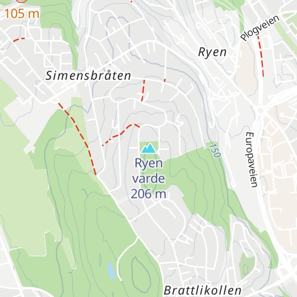 Map of Ryen varde