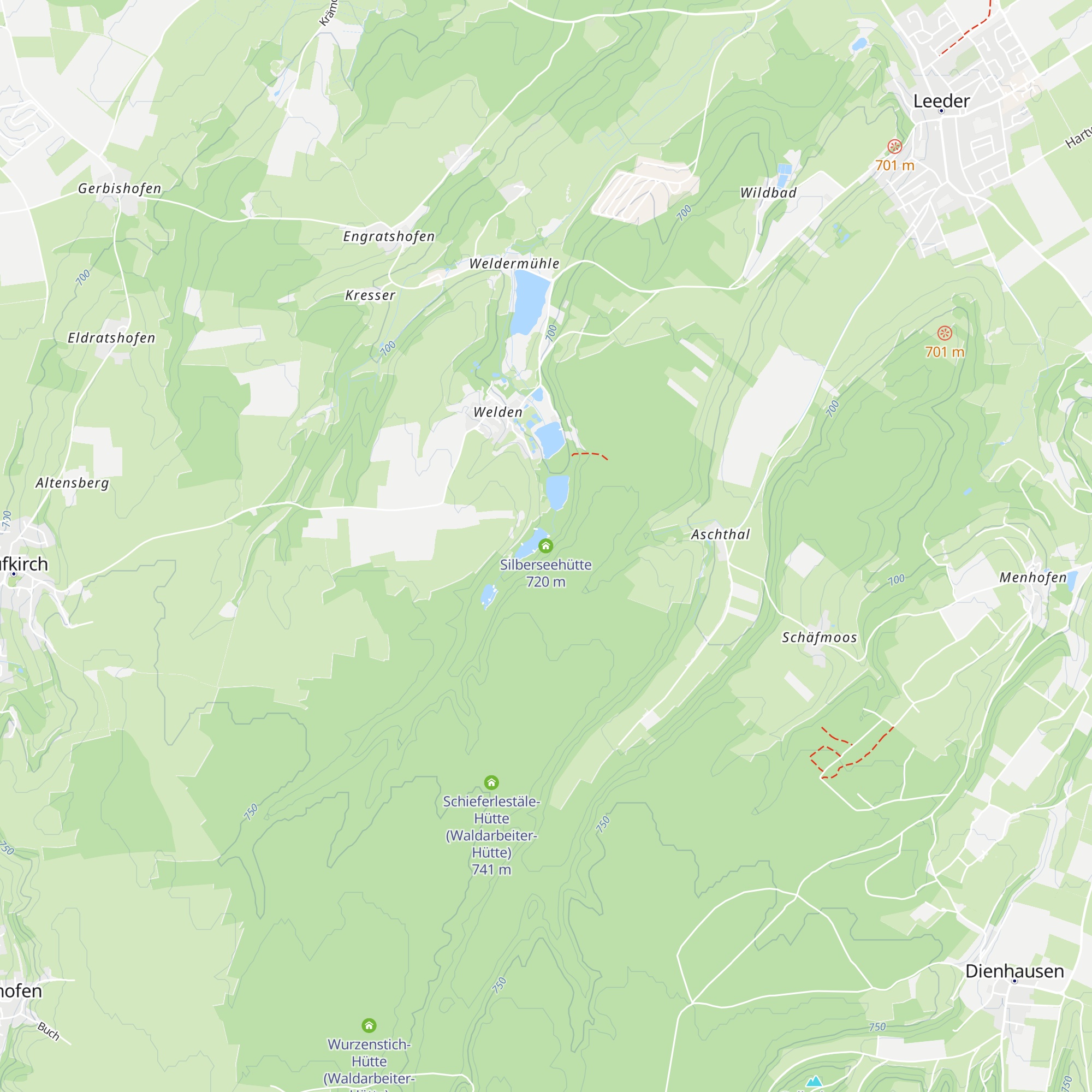 Silberseehütte map