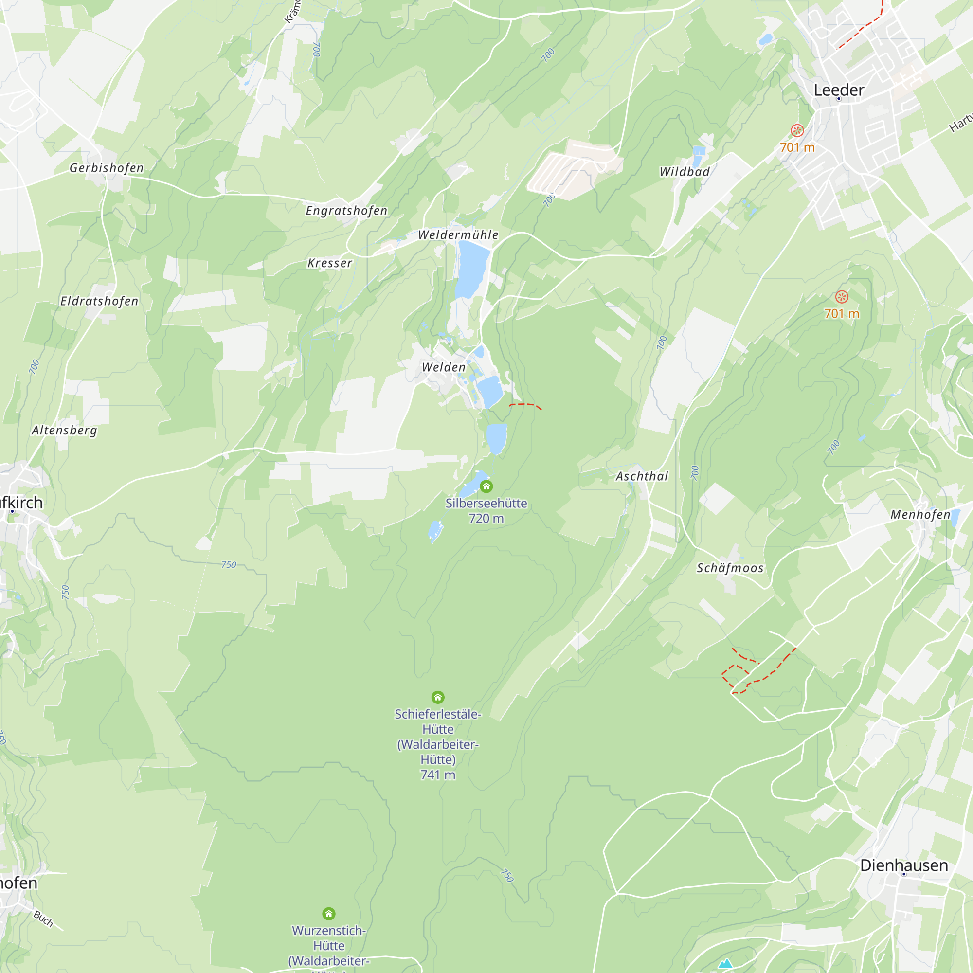 Silberseehütte map