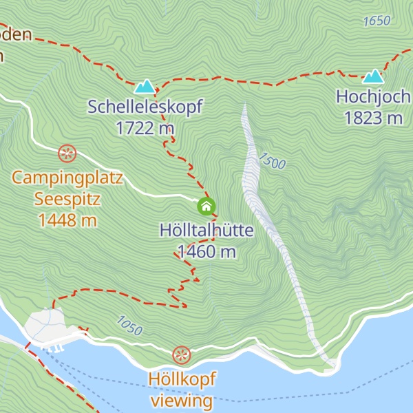 Map of Hölltalhütte
