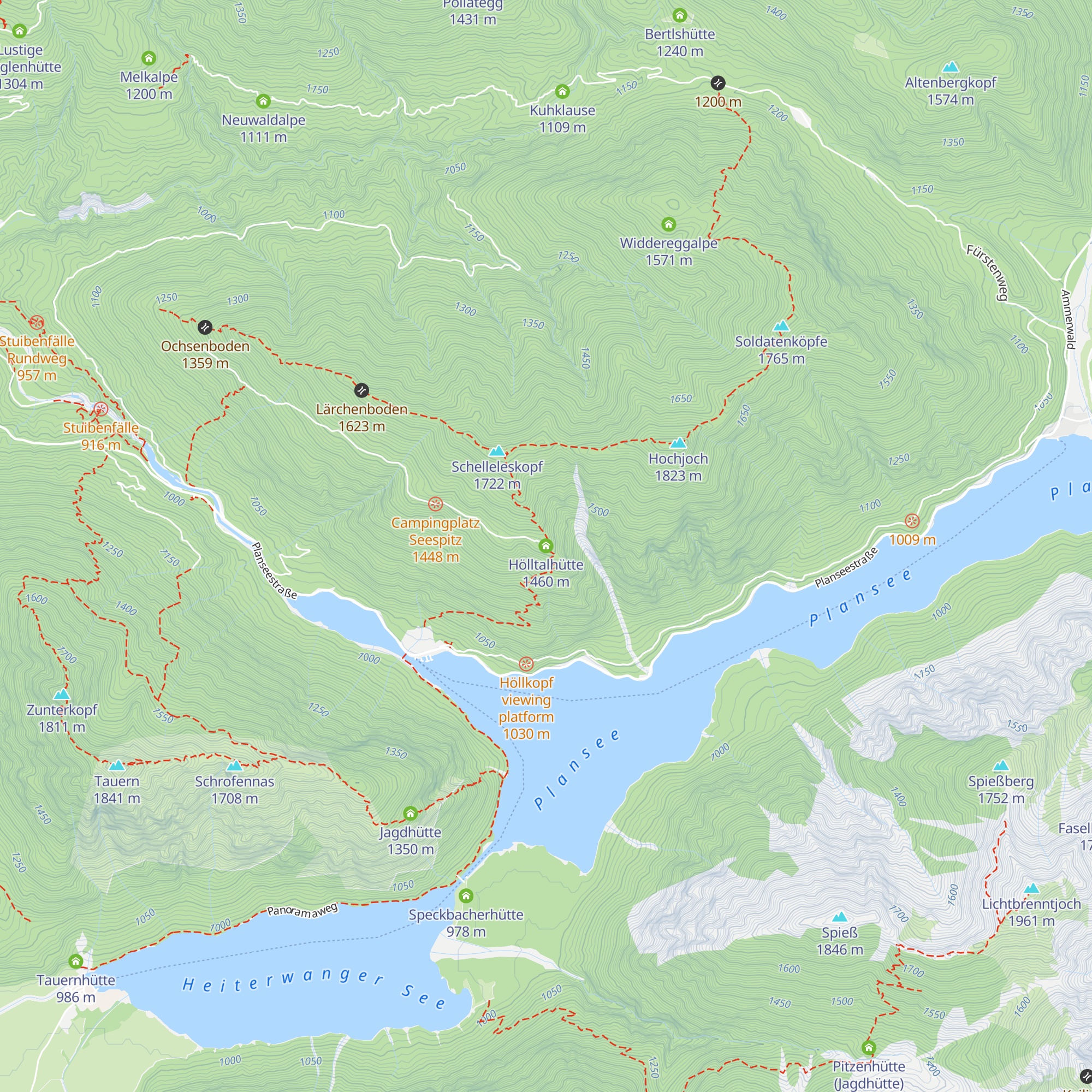Hölltalhütte map