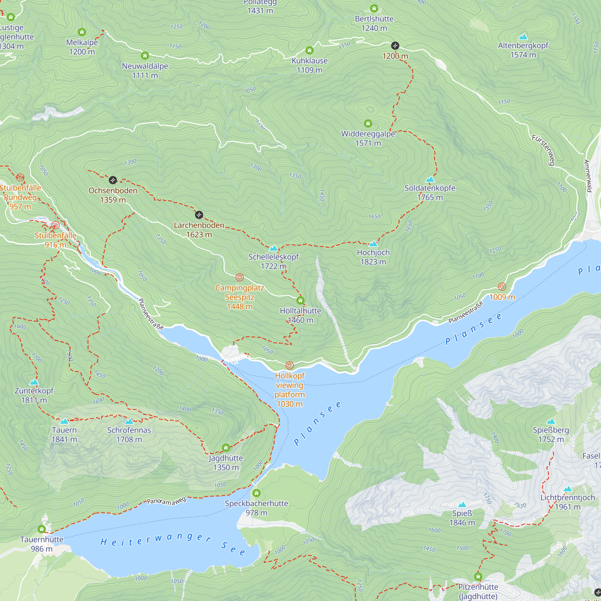 Hölltalhütte map