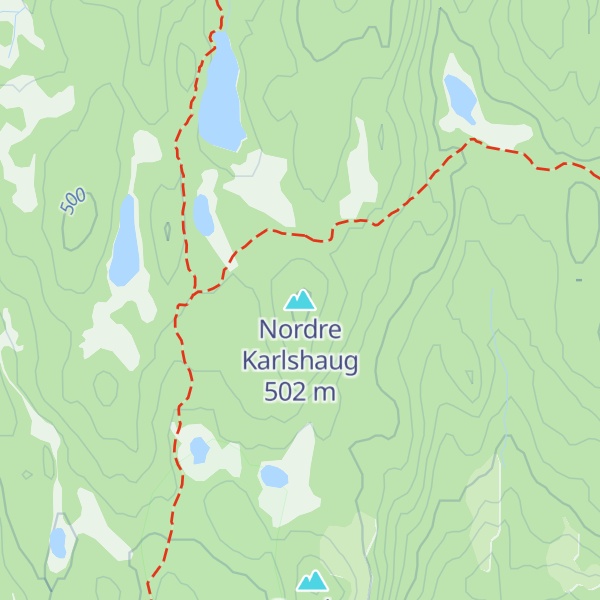 Map of Nordre Karlshaug