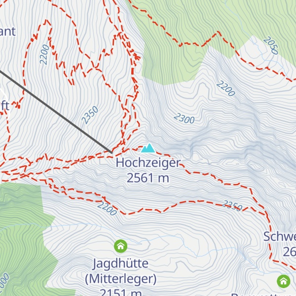 Map of Hochzeiger