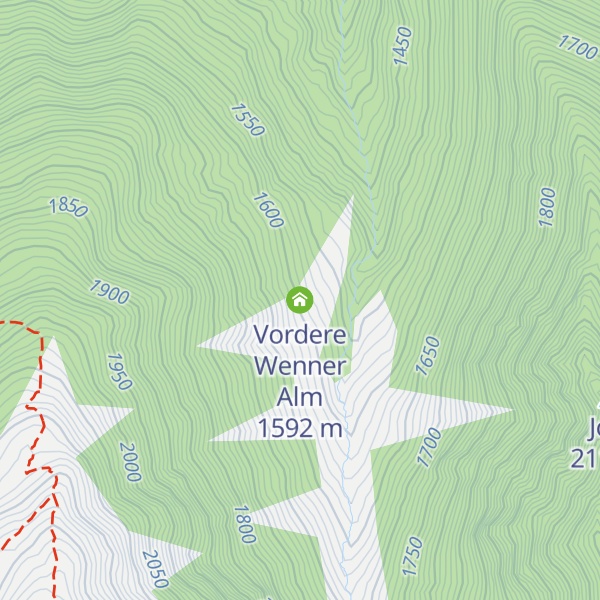 Map of Vordere Wenner Alm
