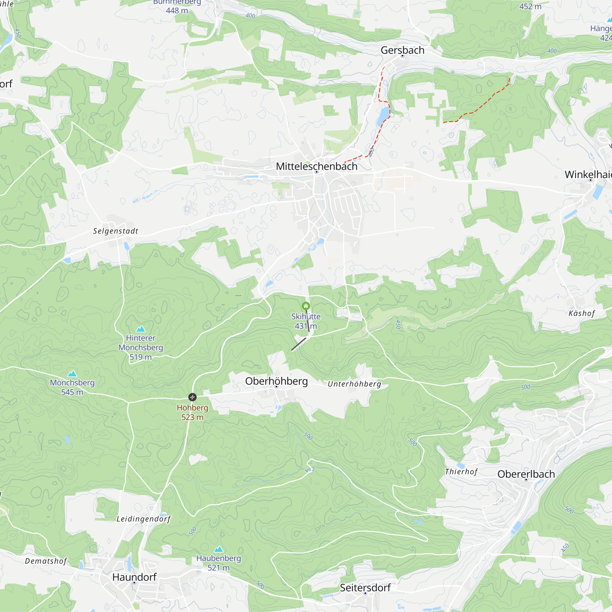 Skihütte map