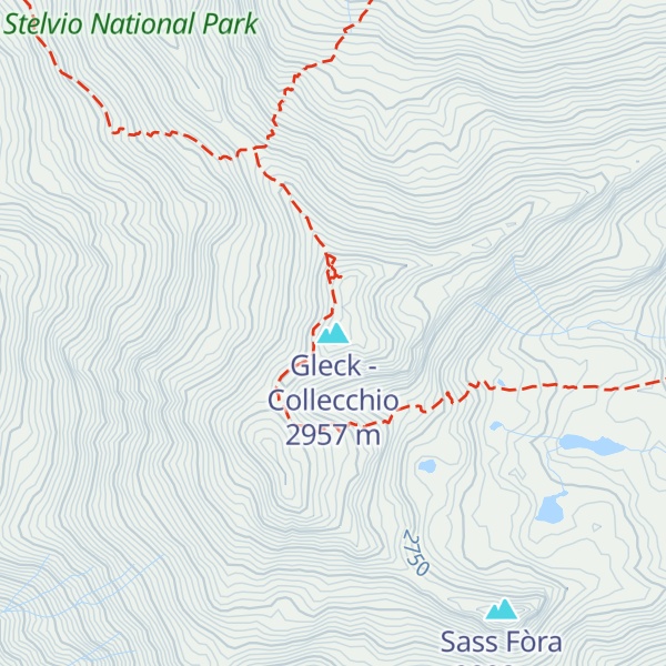 Map of Gleck - Collecchio