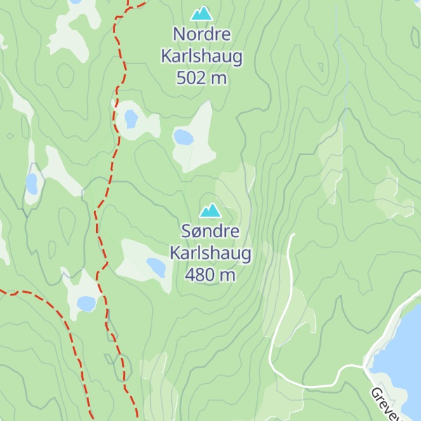Map of Søndre Karlshaug