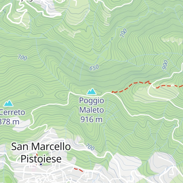 Map of Poggio Maleto