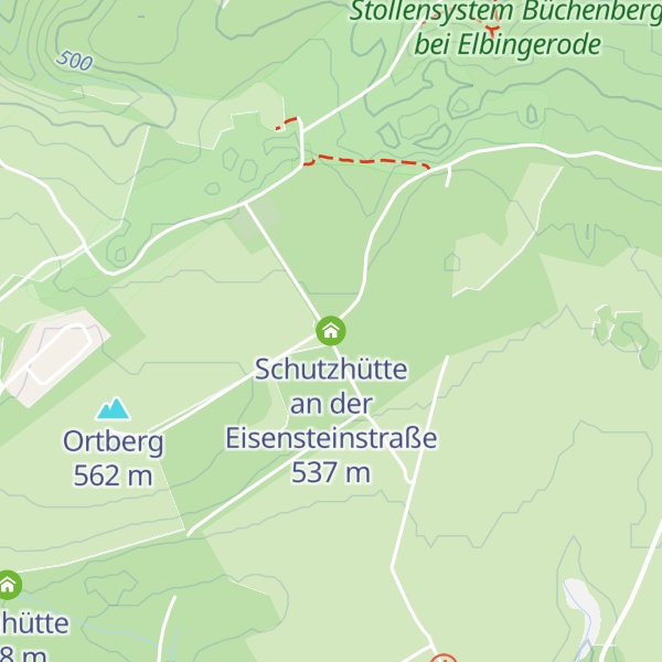 Map of Schutzhütte an der Eisensteinstraße