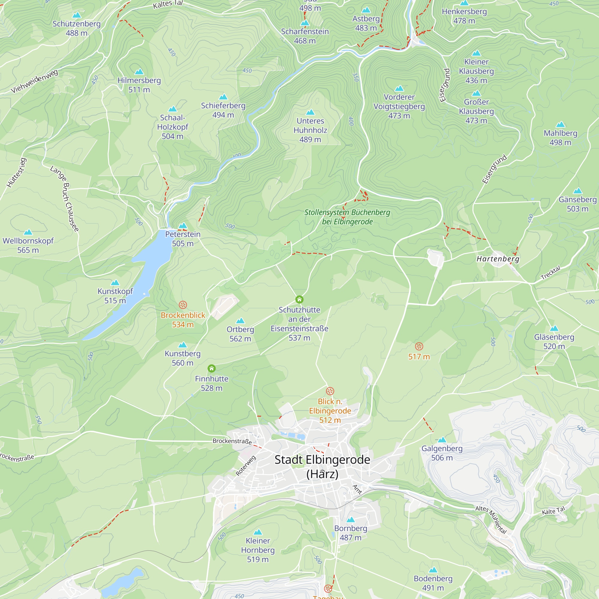 Schutzhütte an der Eisensteinstraße map