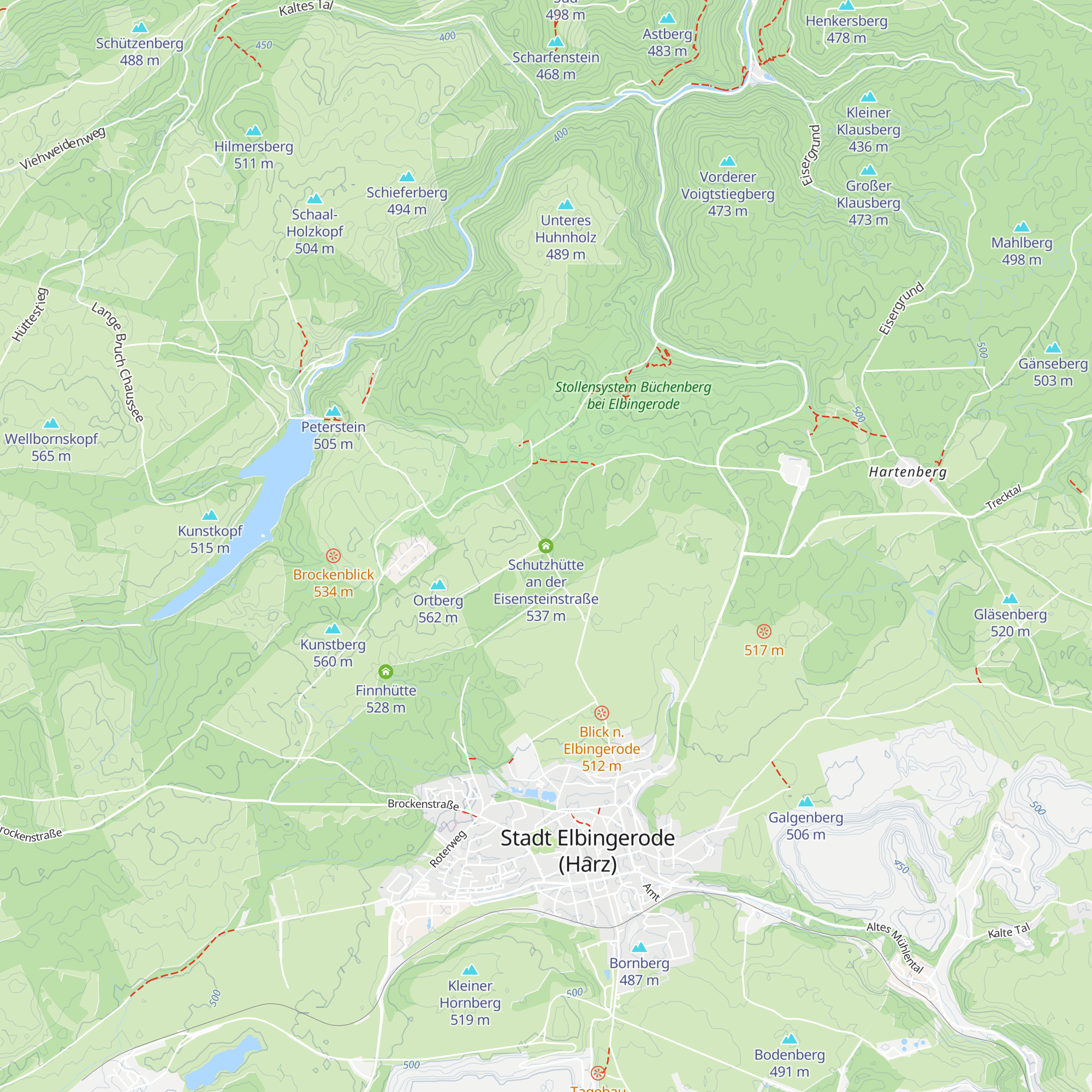Schutzhütte an der Eisensteinstraße map