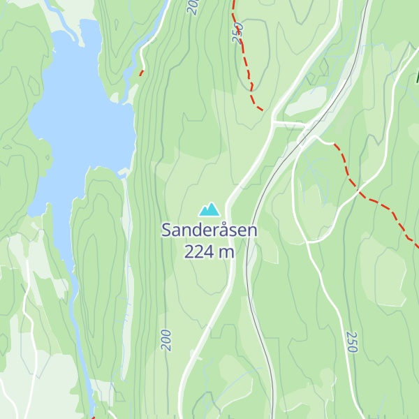 Map of Sanderåsen