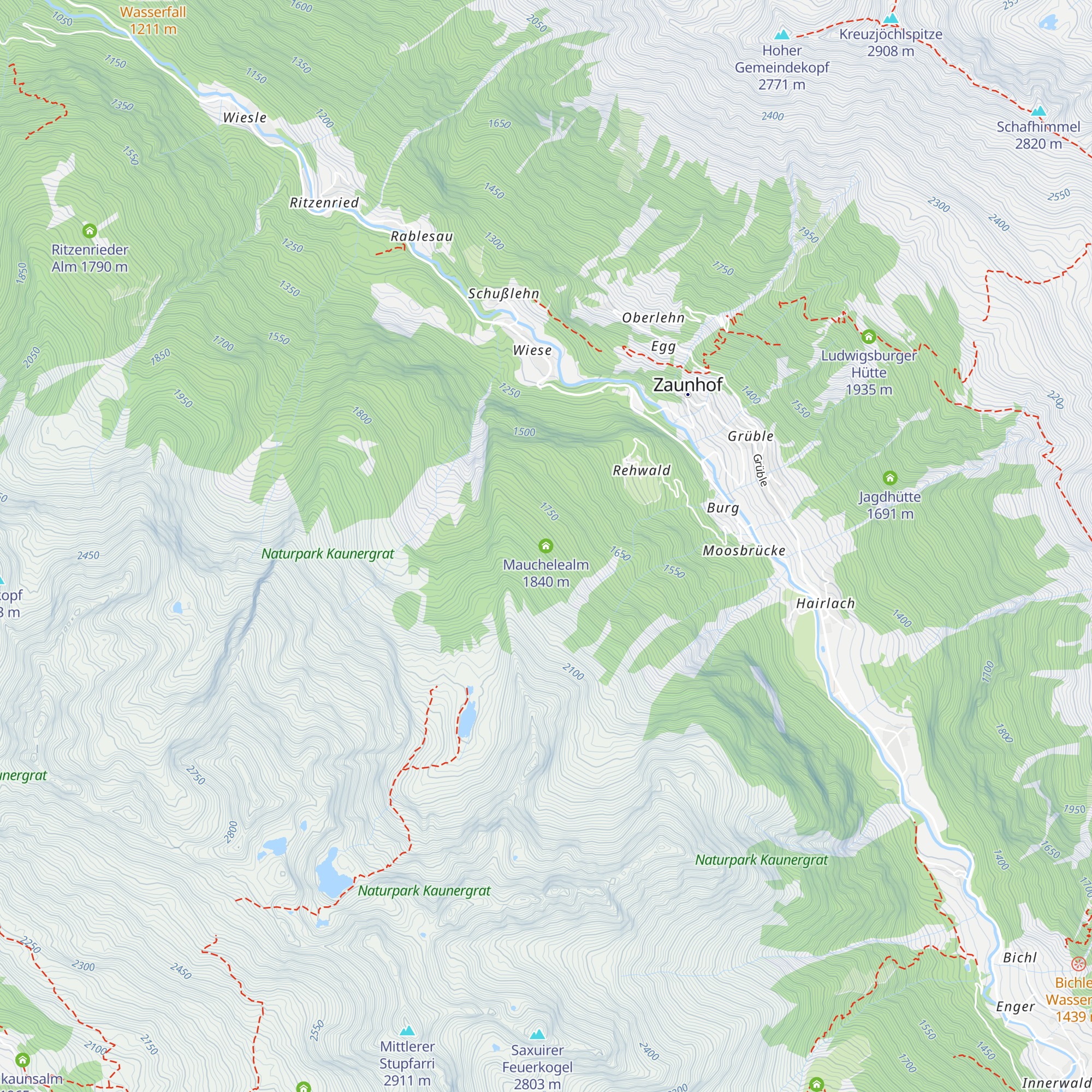 Mauchelealm map