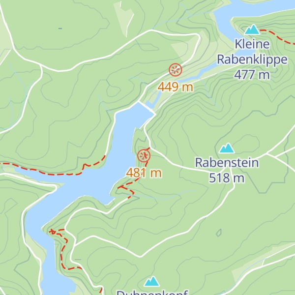 Map of Schutzhütte Rappbode-Vorsperre
