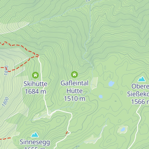 Map of Gafleintal Hütte