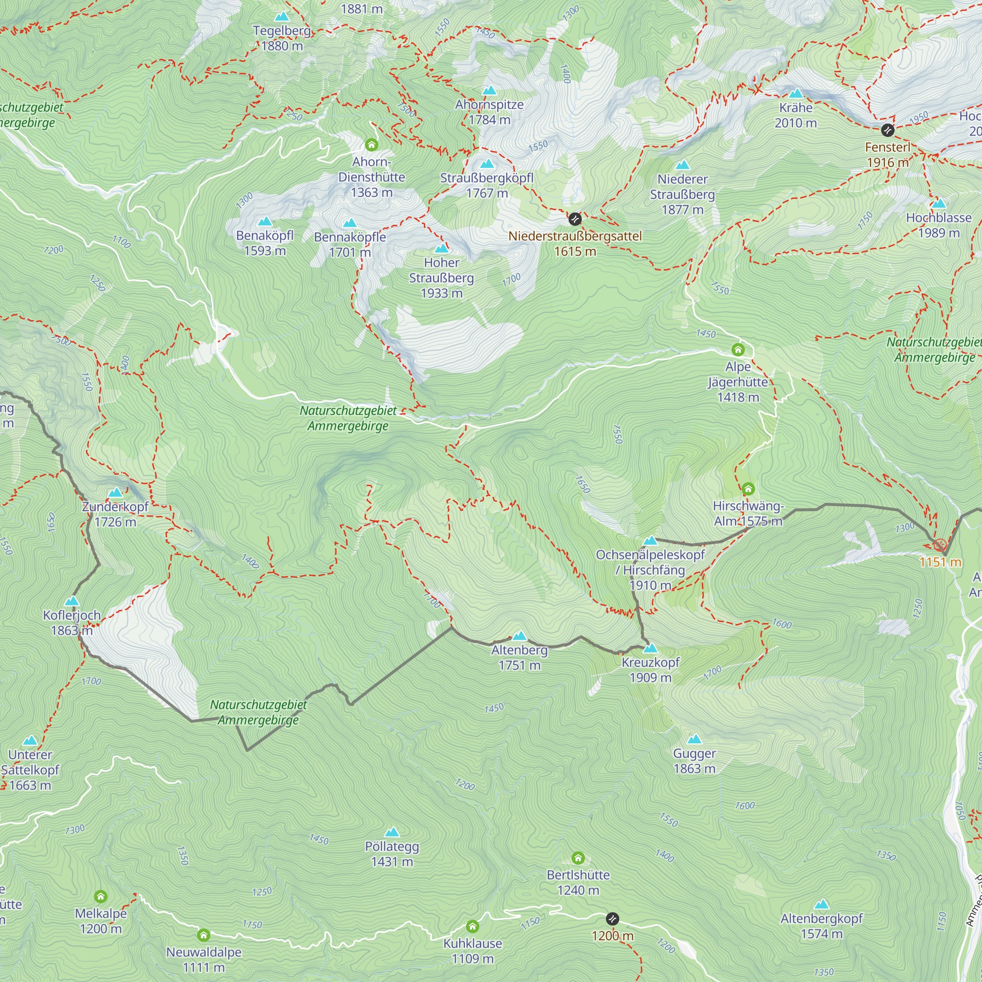 Altenberg-Hütte map