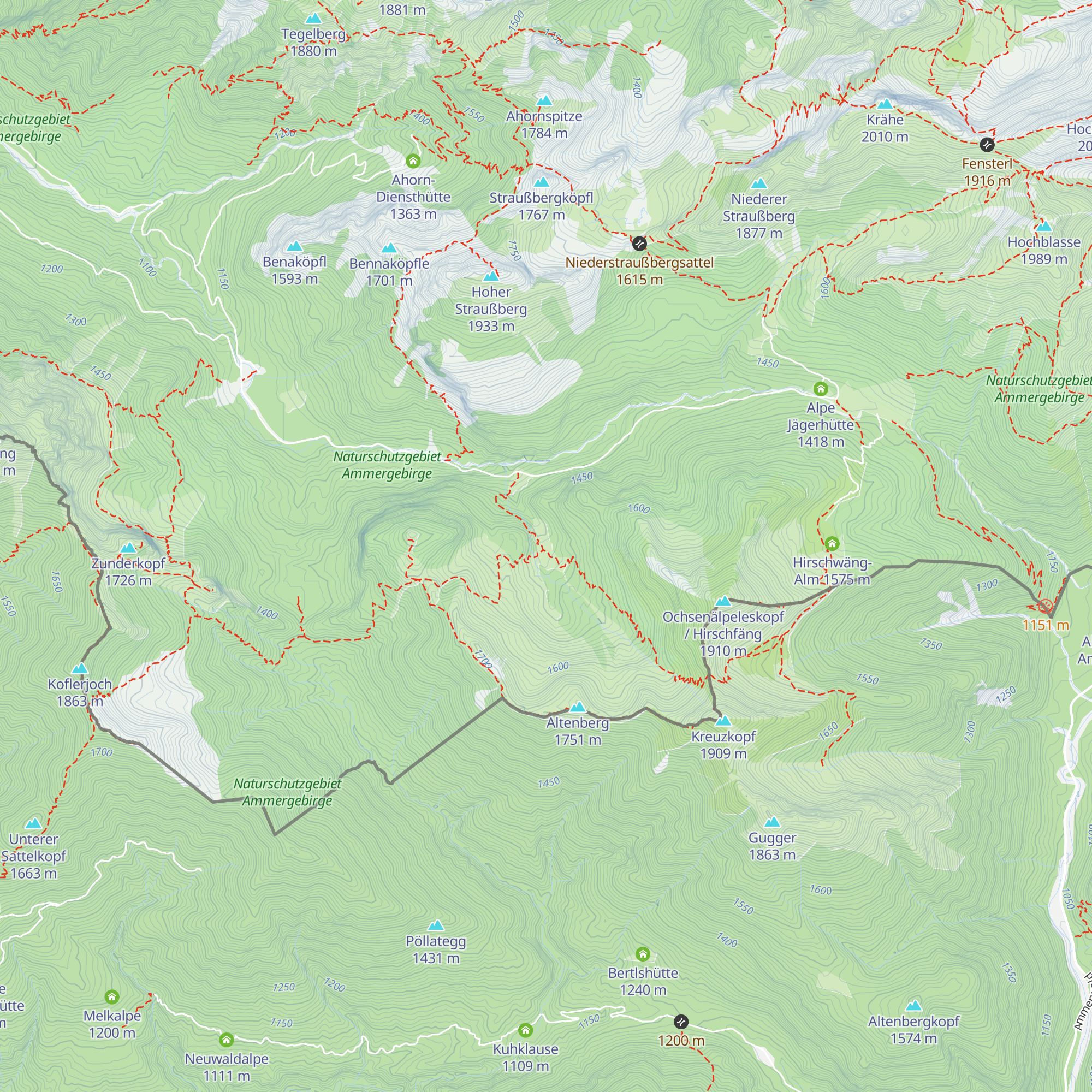 Altenberg-Hütte map