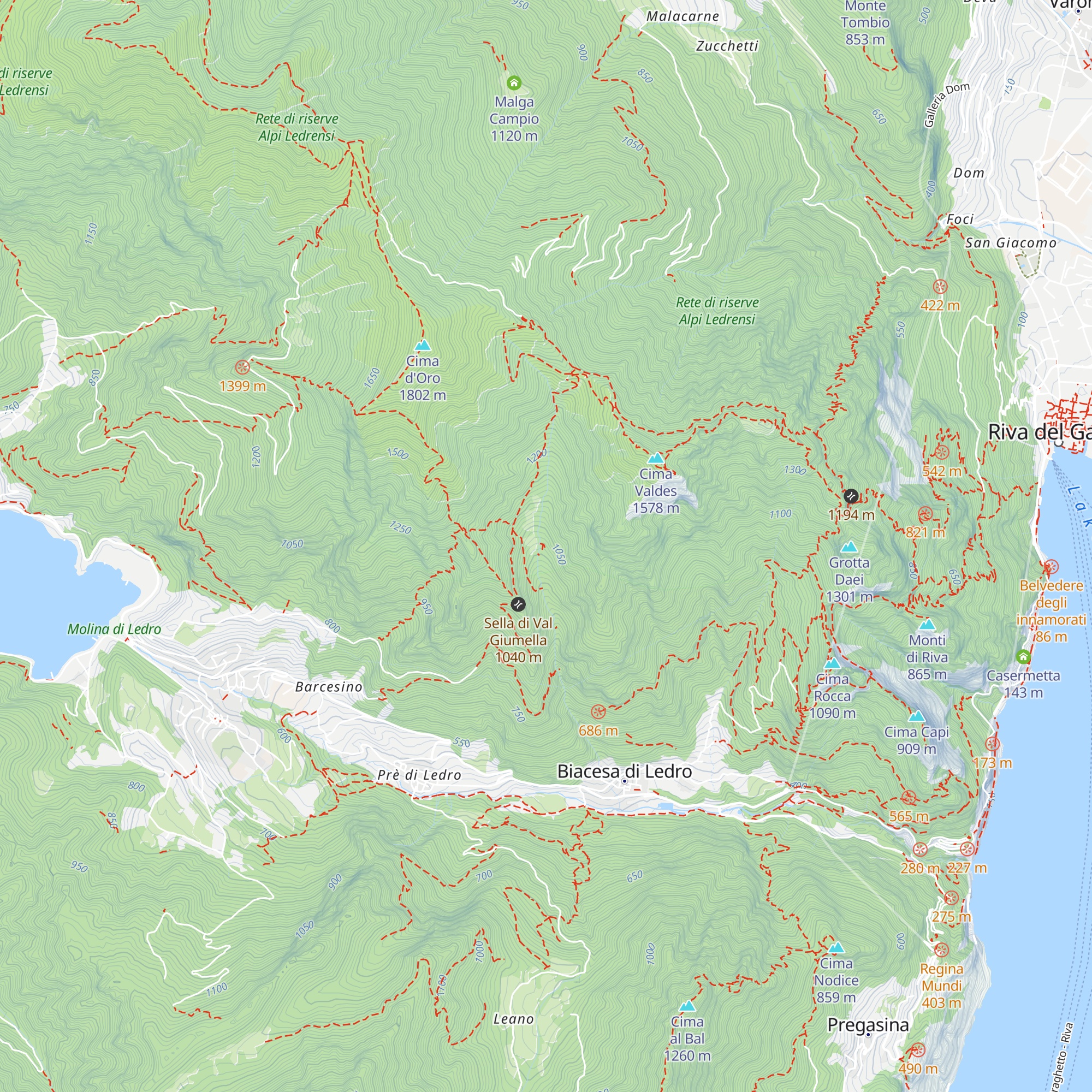 Malga Giumella Inferiore map