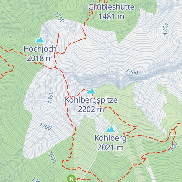 Map of Kohlbergspitze