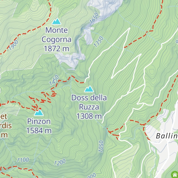 Map of Doss della Ruzza